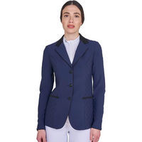 Produktbild von Equestro Turnierjacke Damen Monogram Blau Größe S