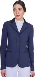 Produktbild von Equestro Turnierjacke für Damen mit Reißverschluss in Blau Grösse XS
