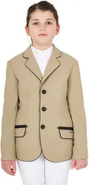 Produktbild von Equestro Turnierjacke für Mädchen in Beige Größe 12 Jahre