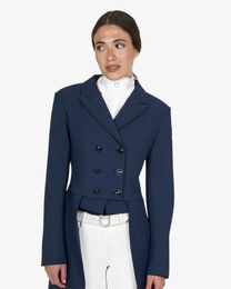 Equestro Turnierjacket Frack mit Strass für Damen in Blau – Bild 1 von 1