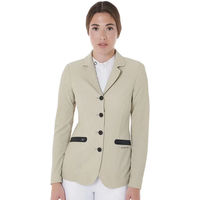 Produktbild von Equestro Turnierjacket für Damen aus perforiertem Stoff in Beige Größe S