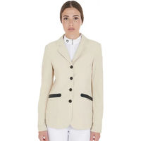 Produktbild von Equestro Turnierjacket für Damen aus perforiertem Stoff in Beige Größe S