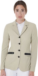 Produktbild von Equestro Turnierjacket für Damen aus perforiertem Stoff in Beige XL