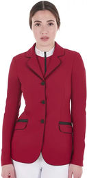 Produktbild von Equestro Turnierjacket für Damen in Rot Größe XS wasserabweisend