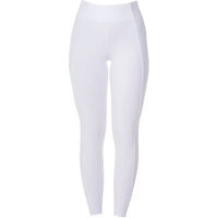 Produktbild von Equestro Turnierleggings Damen Weiß mit Full Grip Silikon-Beschichtung