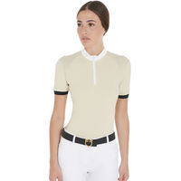 Produktbild von Equestro Turnierpolo Damen Reitshirt Beige XL