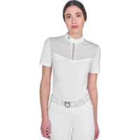 Produktbild von Equestro Turnierpolo Damen Reitshirt Sommer Weiß XL