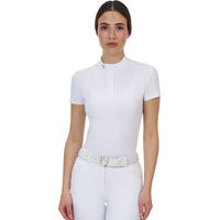 Produktbild von Equestro Turnierpolo Damen Weiß Größe M