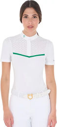 Produktbild von Equestro Turnierpolo Damen Weiß XL
