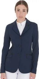 Produktbild von Equestro Turnierreitjacke Damen Sommer Blau Größe L
