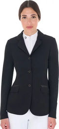 Produktbild von Equestro Turnierreitjacke Damen Sommer Schwarz XL