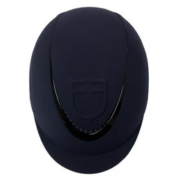 Equestro Unisex Cap mit geprägtem Logo Navy aus Kunstleder Größe M 55-57 cm – Bild 1 von 3