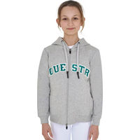 Produktbild von Equestro Unisex Kapuzenjacke aus Baumwolle Grau ab 8 Jahren