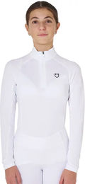 Produktbild von Equestro UnterziehTrikot Reitshirt Unisex Weiß für Übergangszeiten