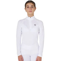 Produktbild von Equestro UnterziehTrikot Reitshirt Unisex Weiß für Übergangszeiten