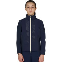 Produktbild von Equestro Wasserdichte Reitjacke für Kinder Blau
