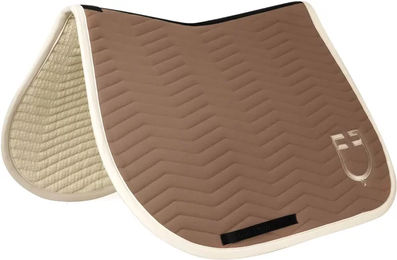 Produktbild von Equestro Wave Quilting Satteldecke für Pferde aus Baumwolle in Beige