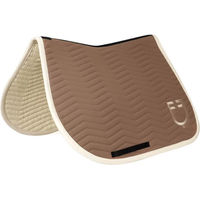 Produktbild von Equestro Wave Quilting Satteldecke für Pferde aus Baumwolle in Beige