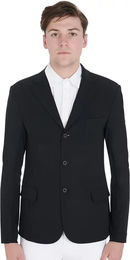 Produktbild von Equestro Wettbewerbsreitjacke für Herren mit Belüftung Sommer Schwarz Größe M