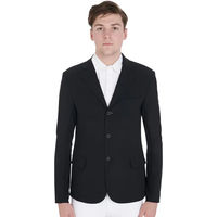 Produktbild von Equestro Wettbewerbsreitjacke für Herren mit Belüftung Sommer Schwarz Größe M