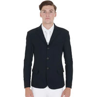 Produktbild von Equestro Wettkampf-Reitjacke für Herren in Schwarz Größe XXL mit seitlicher Reißverschlusstasche