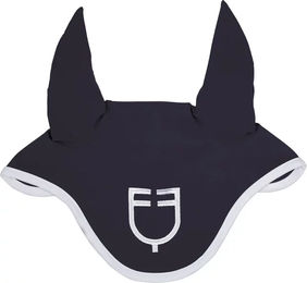 Produktbild von Equestro White Line Edition Kurze Mütze für Ponys in Weiß und Blau