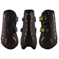 Produktbild von Equestro Windschutz Evolution Gamaschen für Warmblut aus Neopren in Braun