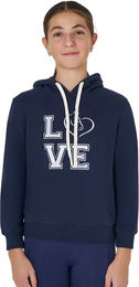 Equestro Winter Love Hoodie für Kinder aus Baumwolle in Blau und Marine Größe 10 Jahre – Bild 1 von 1