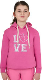 Equestro Winter Love Hoodie für Kinder aus Baumwolle in Rosa Pink – Bild 1 von 1
