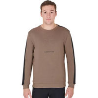 Produktbild von Equestro Winter Pullover mit Rundhalsausschnitt aus Baumwolle für Herren in Beige und Braun