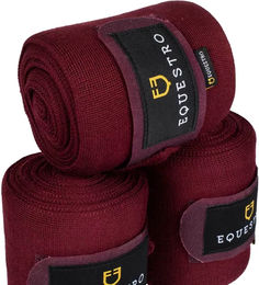 Produktbild von Equestro Wollauflagen für Pferde Braun 4er Pack