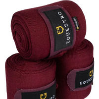 Produktbild von Equestro Wollauflagen für Pferde Braun 4er Pack
