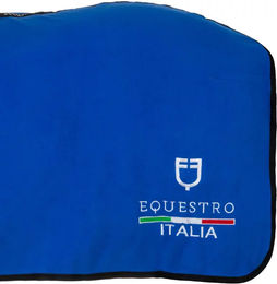 Produktbild von Equestro X Fise Fleece Decke für Pferde in Blau 200 g
