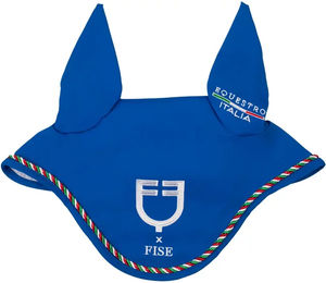 Produktbild von Equestro X Fise Fliegenhaube kurz Blau für Pferde