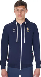 Produktbild von Equestro X Fise Kapuzenjacke aus Fleece für Herren in Blau Größe M