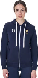 Produktbild von Equestro X Fise Kapuzenjacke für Damen aus Baumwolle Blau XS
