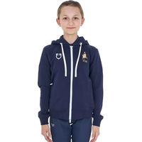 Produktbild von Equestro X Fise Kapuzensweatshirt mit Reißverschluss aus Fleece für Kinder in Blau Größe 12 Jahre