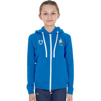 Produktbild von Equestro X Fise Kapuzensweatshirt mit Reißverschluss aus Fleece für Kinder in Blau Größe 8 Jahre