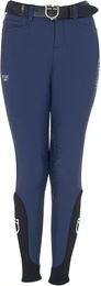 Produktbild von Equestro X Fise Reithose mit Mid Grip für Kinder in Blau