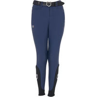 Produktbild von Equestro X Fise Reithose mit Mid Grip für Kinder in Blau Größe 8 Jahre