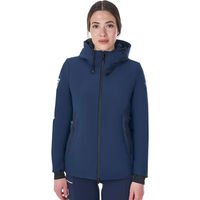 Produktbild von Equestro X FISE Wasserdichte Reitjacke für Damen in Blau Größe S