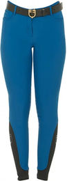 Equestro Zenda Damen Reithose mit Mittelhoch-Grip in Blau Größe 42 – Bild 1 von 8