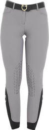 Produktbild von Equestro Zenda Light Reithose Damen mit Mid Grip Silikon für Sommer Grau Größe 38 IT