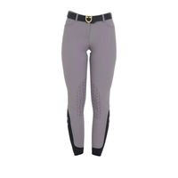 Produktbild von Equestro Zenda Light Reithose Damen mit Mid Grip und Silikon für Sommer Grau Größe 44