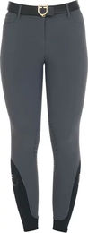 Produktbild von Equestro Zenda Reithose Damen mit Mid Grip in Grau Größe 48 IT ganzjährig