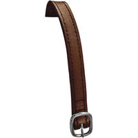 Produktbild von Equestro Zügelriemen für Pferde aus Leder mit Verbindern in Braun und Silber