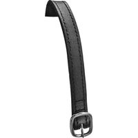 Produktbild von Equestro Zügelriemen für Pferde aus Leder mit Verbindern in Schwarz und Silber