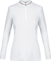 Produktbild von Equetech Crystal Turnier-Reithemd Damen Weiß Winter 3XL