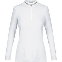 Produktbild von Equetech Crystal Turnier-Reithemd Damen Weiß Winter 3XL