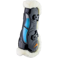 Produktbild von eQuick Airshock Legend Fluffy Gamaschen für Pferde mit Kunstwolle Schwarz S